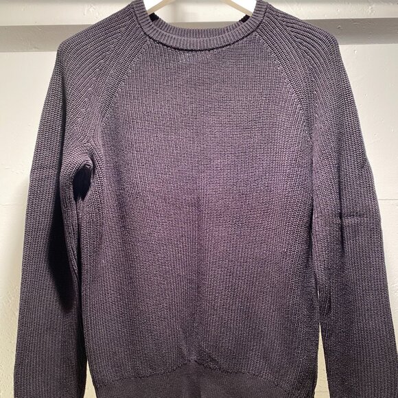 American Eagle Men's Ribbed Cotton Crewneck Sweater - Picture 2 of 7